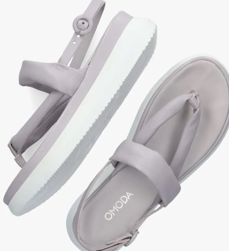 paarse omoda platte sandalen m38031