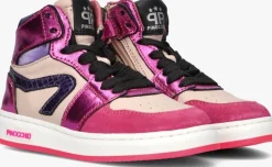 paarse pinocchio hoge sneakers p1765