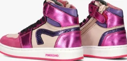 paarse pinocchio hoge sneakers p1765