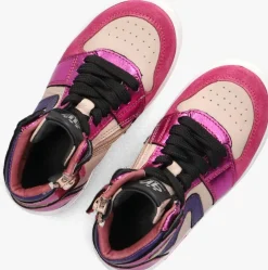 paarse pinocchio hoge sneakers p1765