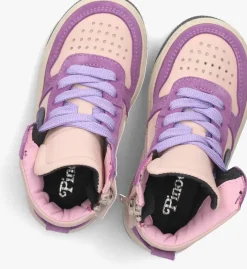 paarse pinocchio hoge sneakers p1301