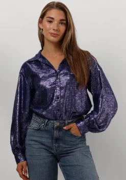 paarse pom amsterdam blouses violet festive blue