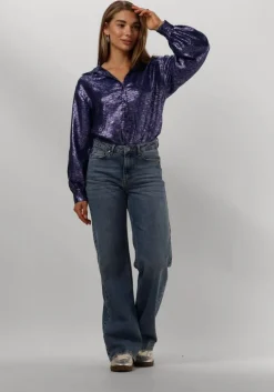 paarse pom amsterdam blouses violet festive blue