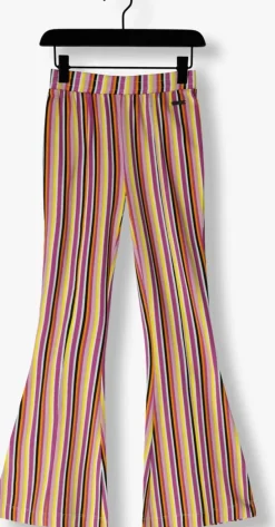 paarse raizzed flared broek sanima