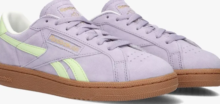 paarse reebok lage sneakers club c grounds