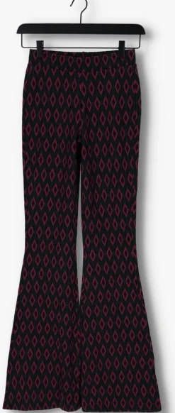 paarse refined department wijde broek 95 ikat knit