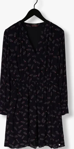 paarse scotch & soda mini jurk printed mini dress