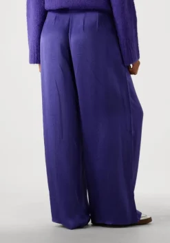 paarse selected femme wijde broek slfselene hw wide pant