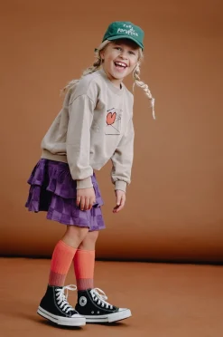 paarse sproet & sprout minirok skirt terry blocks