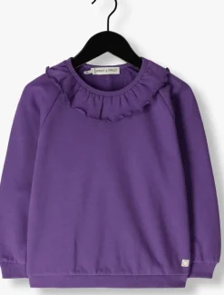 paarse sproet & sprout sweater sweatshirt ruffle collar