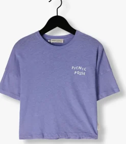 paarse sproet & sprout t-shirt linen t-shirt blue bell