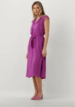 paarse suncoo midi jurk celest