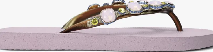 paarse uzurii teenslippers copa cabana pink