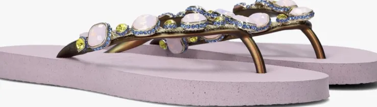 paarse uzurii teenslippers copa cabana pink