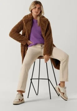 paarse vanessa bruno trui vinca pull col montant