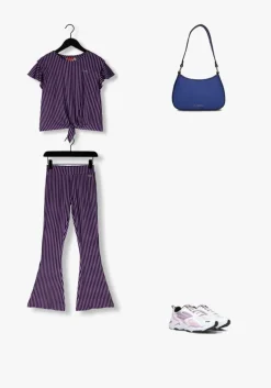 paarse vingino flared broek safien