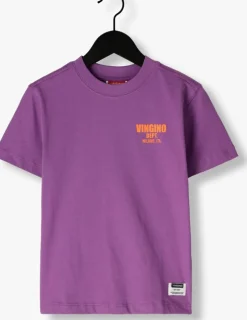 paarse vingino t-shirt basic-oversized