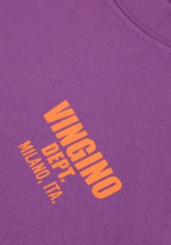 paarse vingino t-shirt basic-oversized