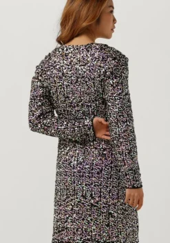 paarse y.a.s. mini jurk yasmultiseq ls wrap dress