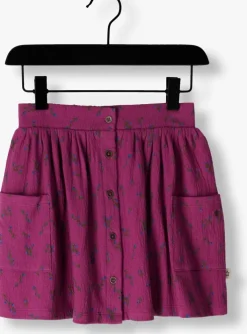 paarse your wishes minirok antique flower pocket skirt