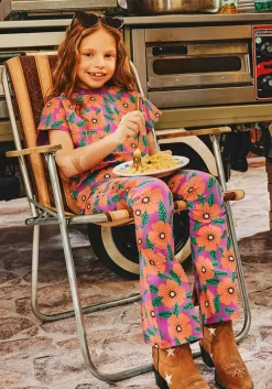 paarse z8 flared broek doreen