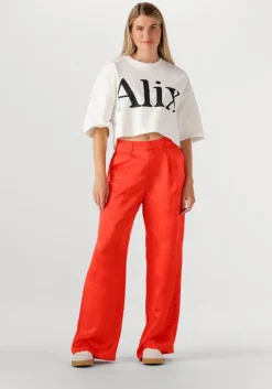 rode alix the label pantalon ladies woven hearts pants