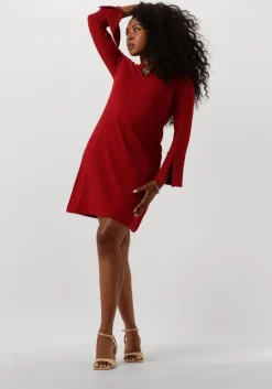 rode ana alcazar mini jurk dress clasp