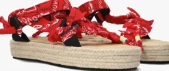 rode arizona love platte sandalen trekky raffia
