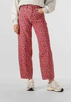 rode by-bar mom jeans lew red cheetah pants