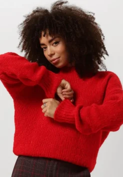 rode by-bar trui sonny bulky pullover