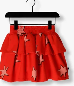 rode carlijnq minirok stars-layered skirt