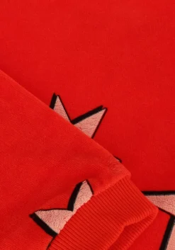 rode carlijnq sweater stars- girls sweater ruffled