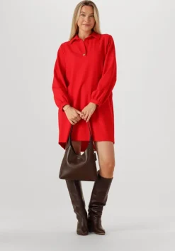 rode caroline biss midi jurk 4175