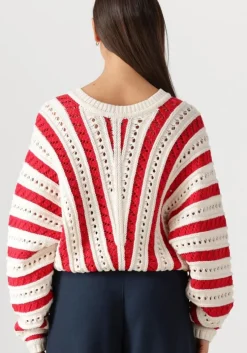 rode catwalk junkie trui ajour knit