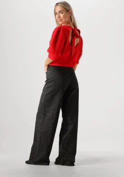 rode co'couture trui coralie bow rib knit