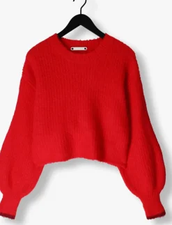 rode co'couture truien/vesten coralee crop knit
