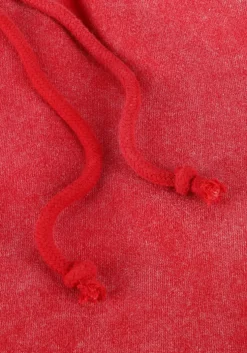 rode colourful rebel korte broek uni logo acid wash sweat short