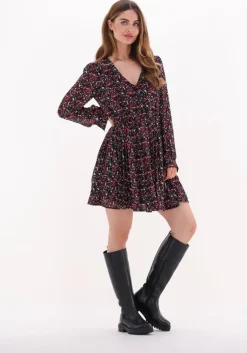 rode colourful rebel mini jurk olsa mini flower mini dress