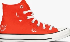 rode converse hoge sneakers chuck taylor all star hi