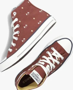 rode converse hoge sneakers chuck taylor all star hi