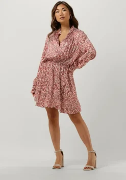 rode est'seven mini jurk est’journee dress bambu