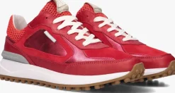 rode floris van bommel lage sneakers sfw-10107