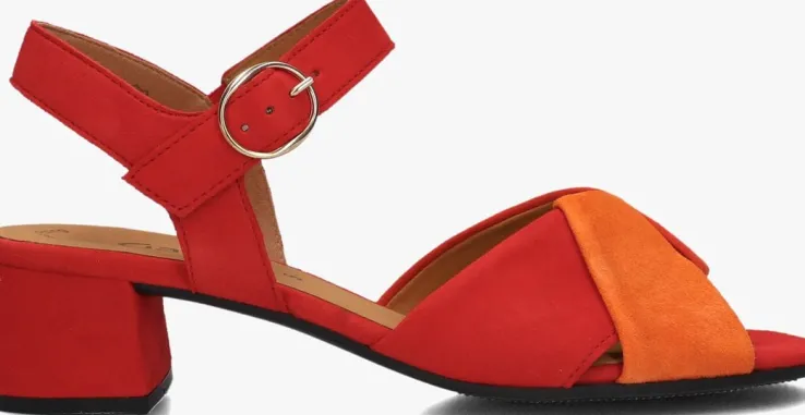 rode gabor sandalen met hak 772.1