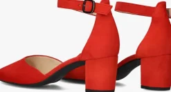 rode gabor sandalen met hak 340