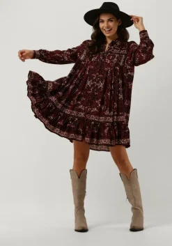 rode idano mini jurk teana