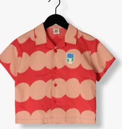 rode jelly mallow overhemd dot summer shirt red