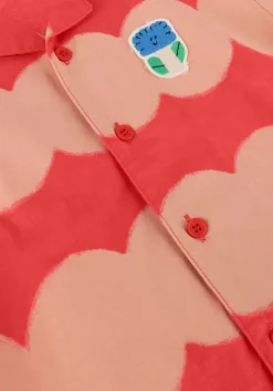 rode jelly mallow overhemd dot summer shirt red