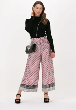 rode liu jo wijde broek pant.ts nav lungo