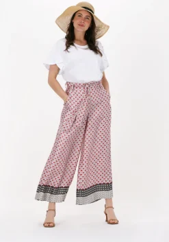 rode liu jo wijde broek pant.ts nav lungo