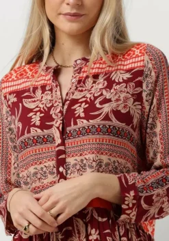 rode lollys laundry maxi jurk neell maxi dress ls